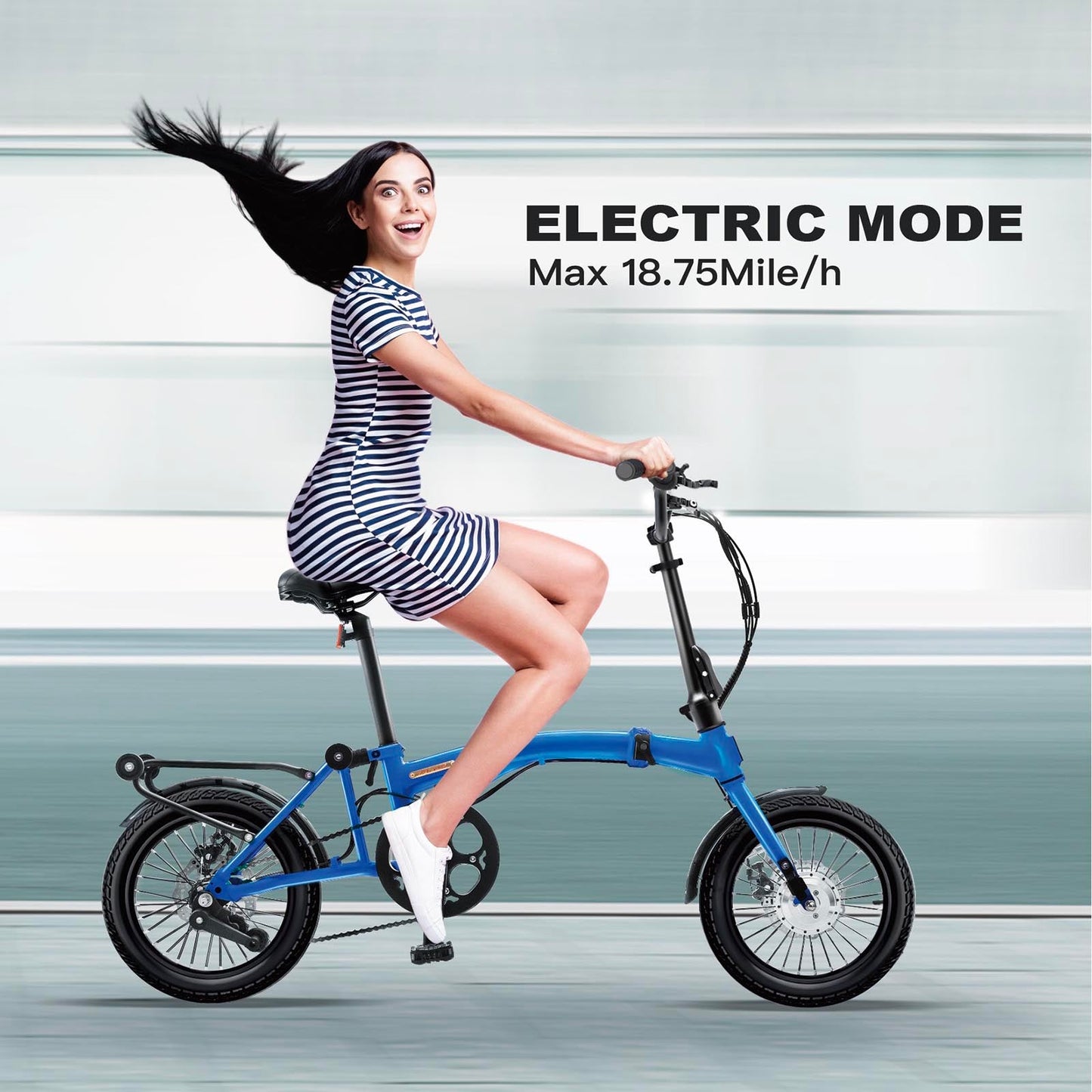 KOOFOLDY ALPS E-bike3 TRI-Folding 3 Gear (Blue)
