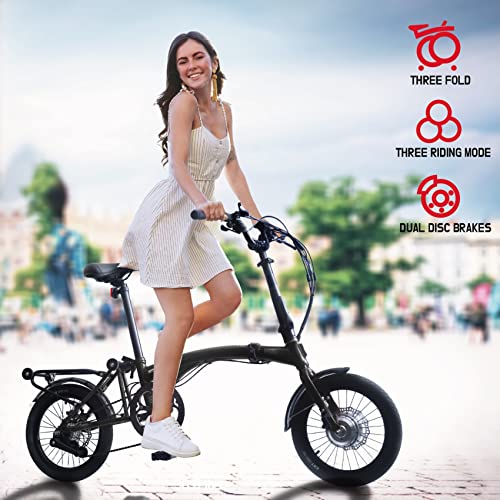 KOOFOLDY ALPS E-bike3 TRI-Folding 3 Gear (Black)