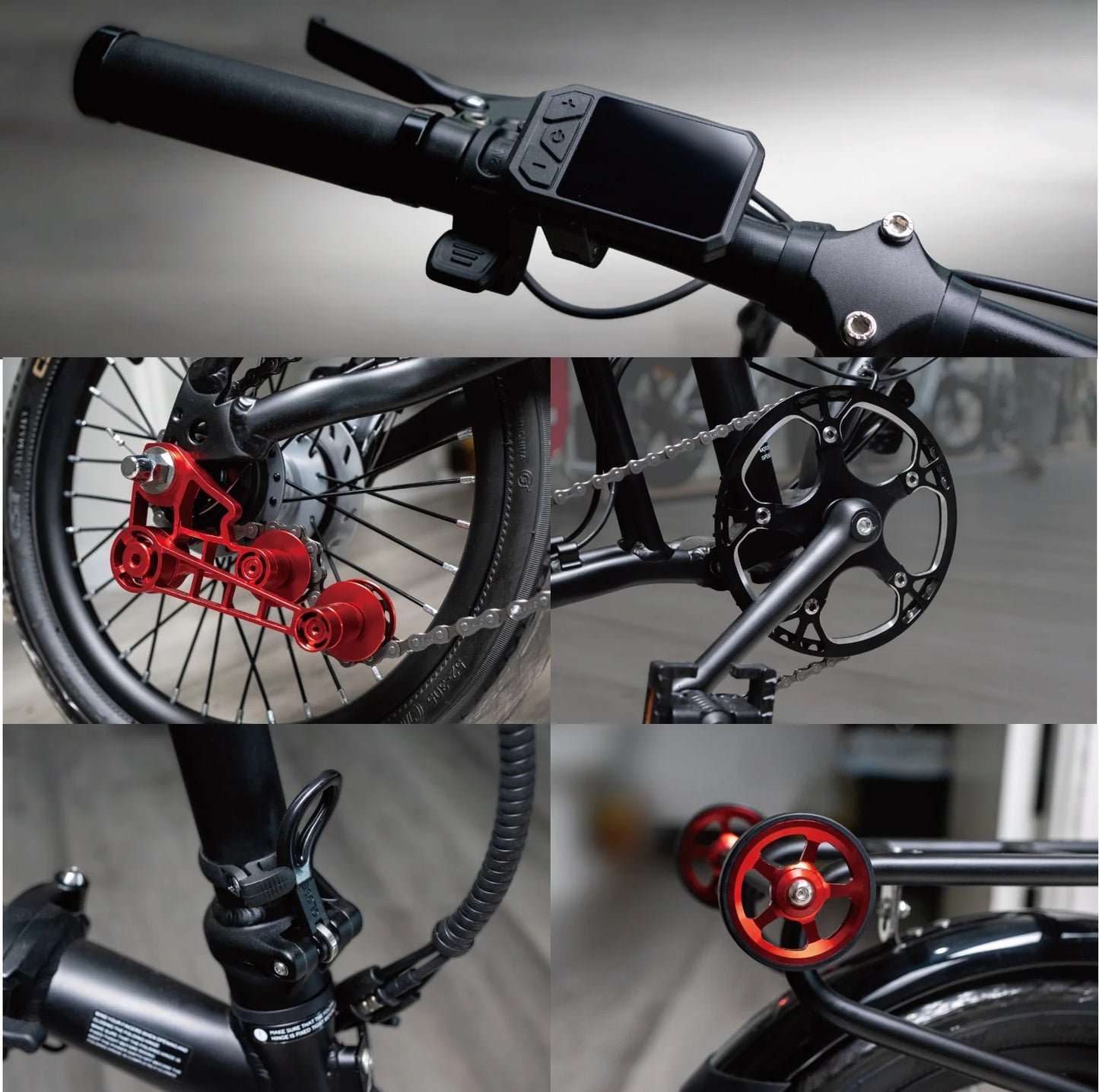 KOOFOLDY ALPS E-bike3 TRI-Folding 5 Gear (Black)