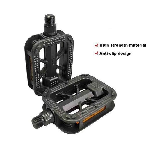 Bicycle Pedal, Durable, Lightweight, Double-Sided Steps, Portable, Includes Reflective Reflector, Left and Right Set