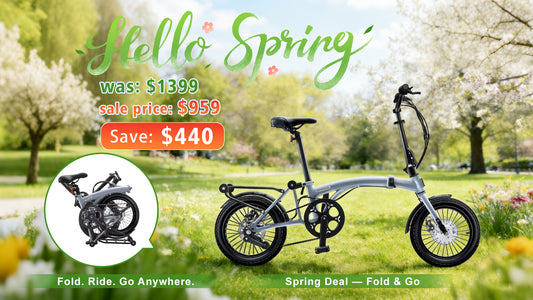 KOOFOLDY ALPS 3 E-bike TRI-Folding 3 Gear (Silver)