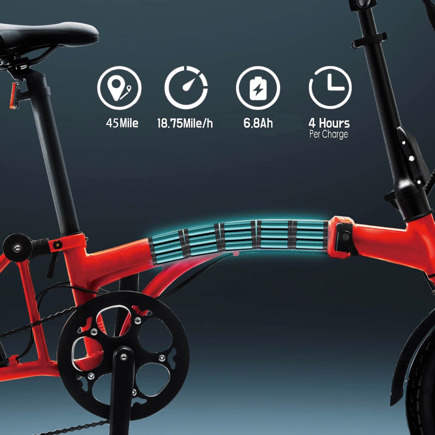 KOOFOLDY ALPS  E-bike3 TRI-Folding 3 Gear (Silver)