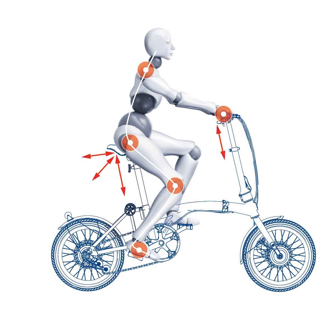 KOOFOLDY ALPS 3 E-bike TRI-Folding 3 Gear (Ice Blue)