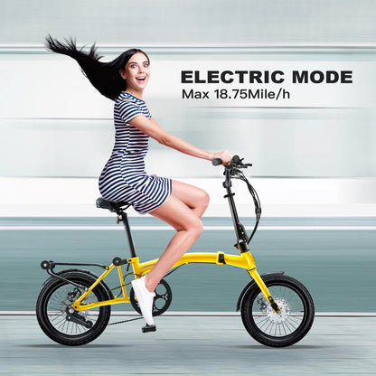 KOOFOLDY ALPS  E-bike3 TRI-Folding 3 Gear (Yellow)
