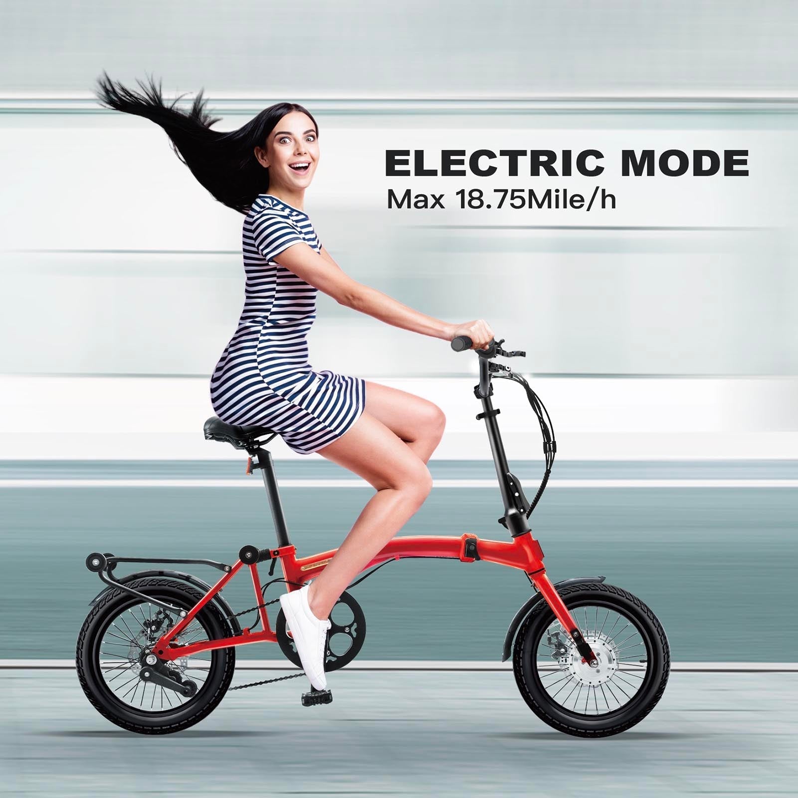 KOOFOLDY ALPS 3 E-bike TRI-Folding 3 Gear (Red) ALPSVELO KOOFOLDY ALPS 3 E-bike TRI-Folding 3 Gear (Red) ALPSVELO